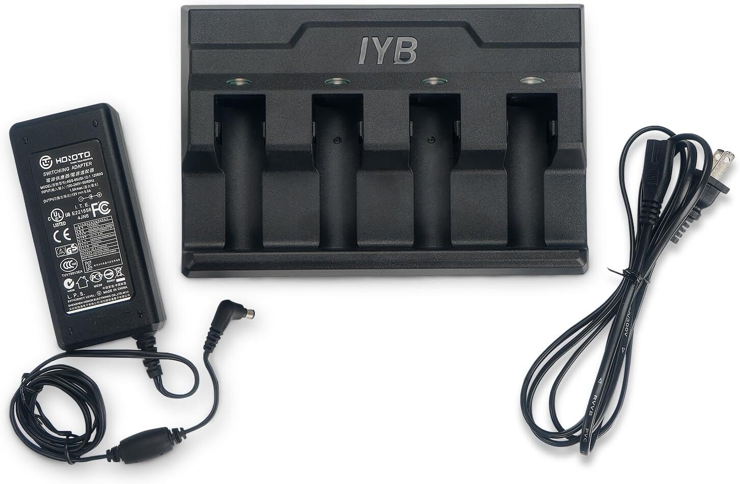 4-Slot Battery Charger for Zebra DS3678, DS3600 LI3678 LI3600 SAC3600-4001CR USA