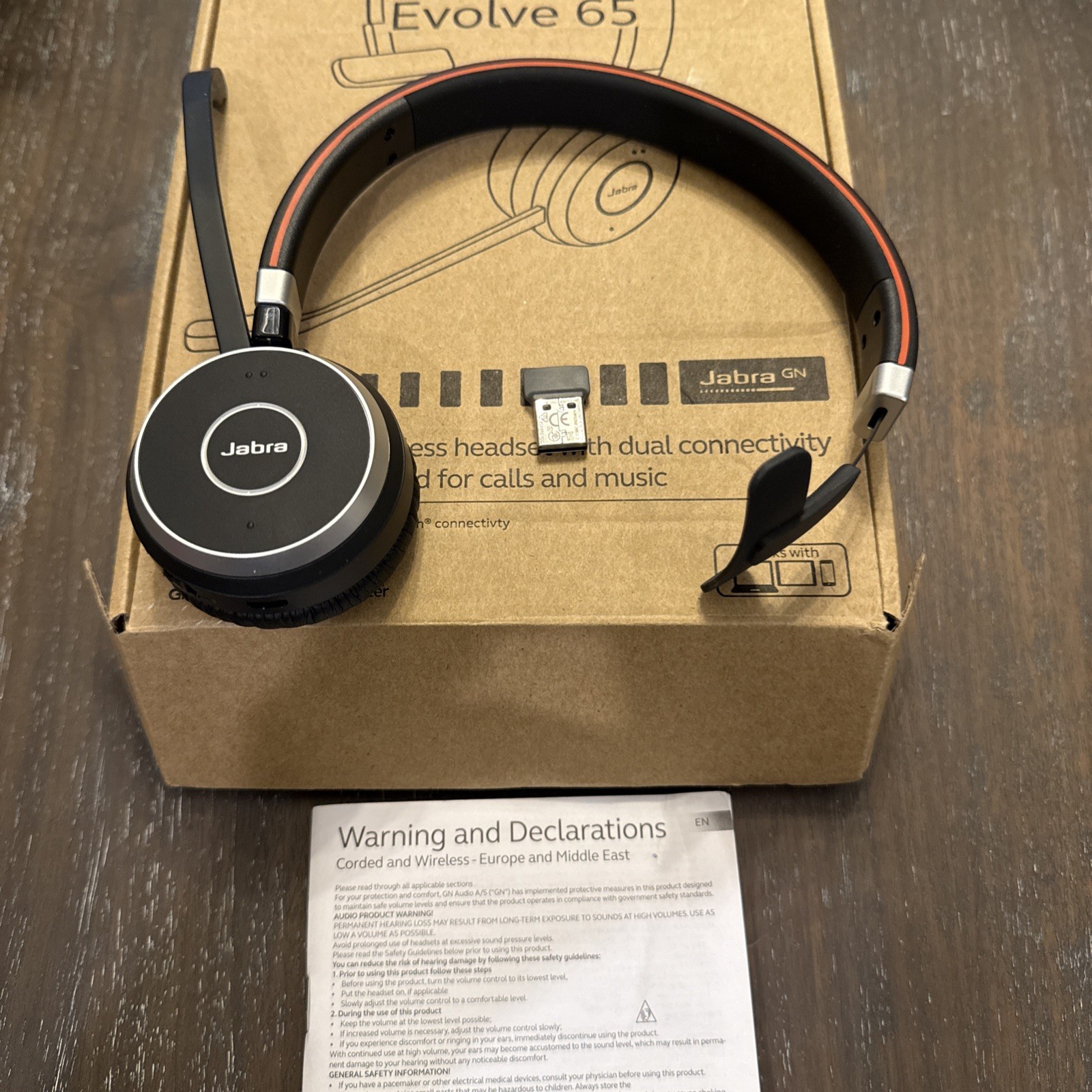 Jabra Evolve 65 Mono UC & Link 370 Wireless Headset