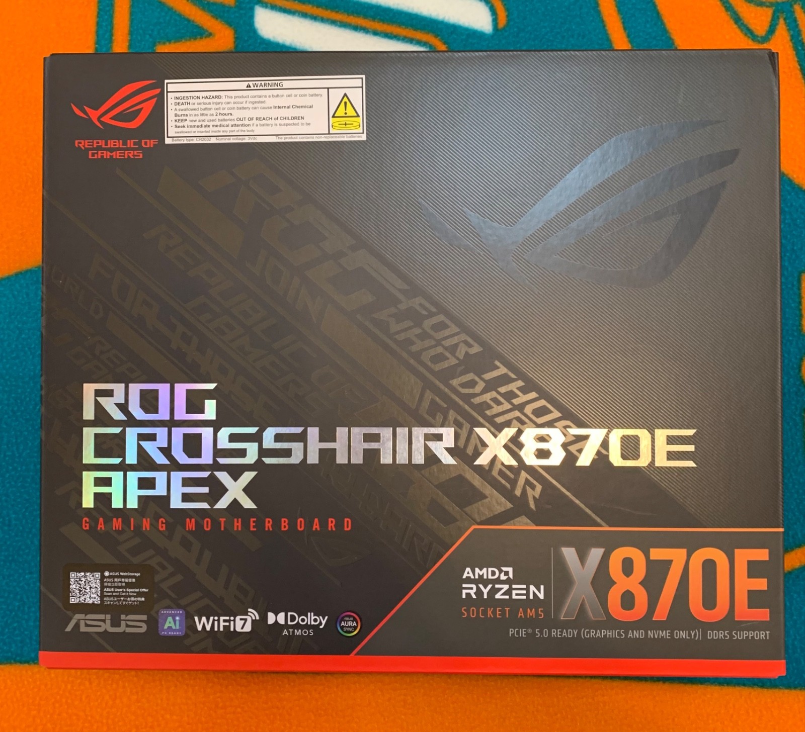 ASUS ROG Crosshair X870E APEX AMD X870E