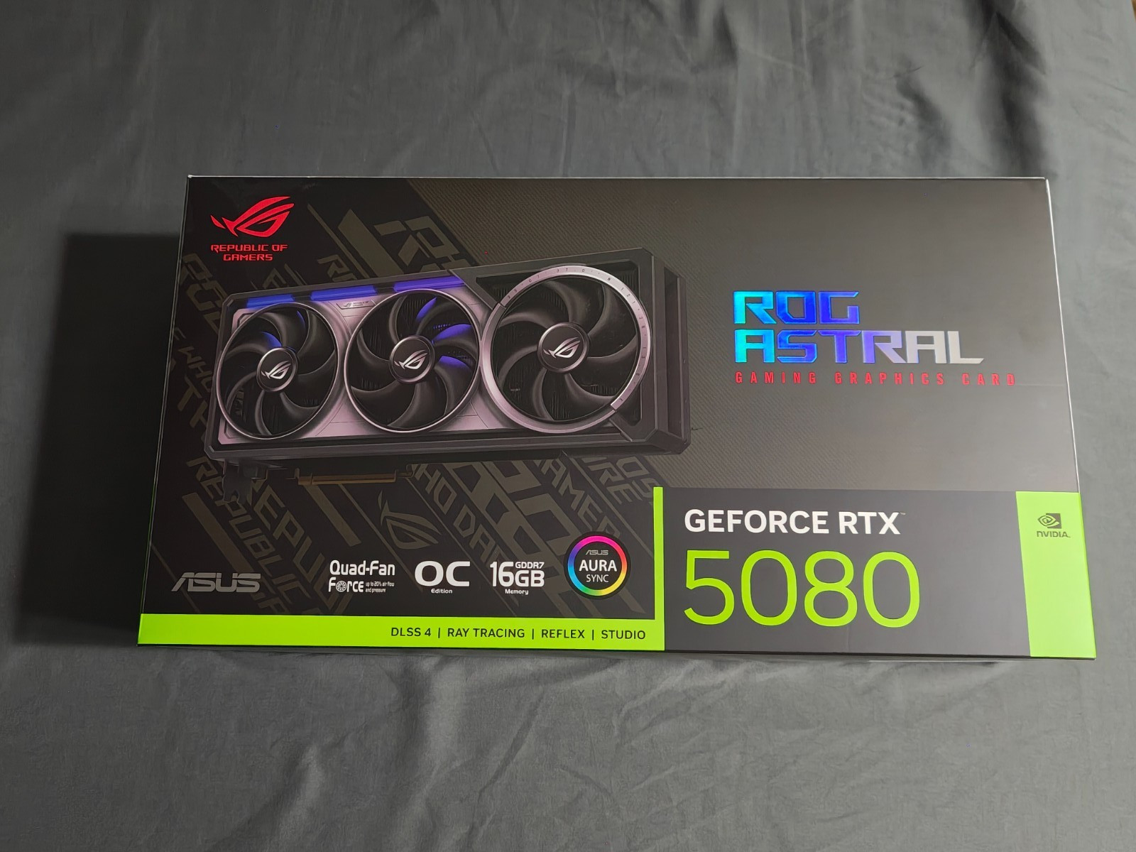ASUS ROG Astral GeForce RTX 5080 16GB GDDR7 OC Edition ROG-ASTRAL-RTX5080-O16G