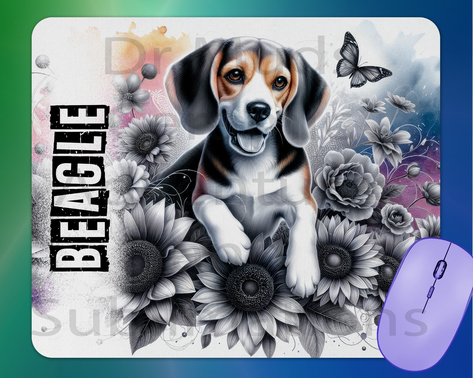 FUN BEAGLE DOG  mouse pad mousepad