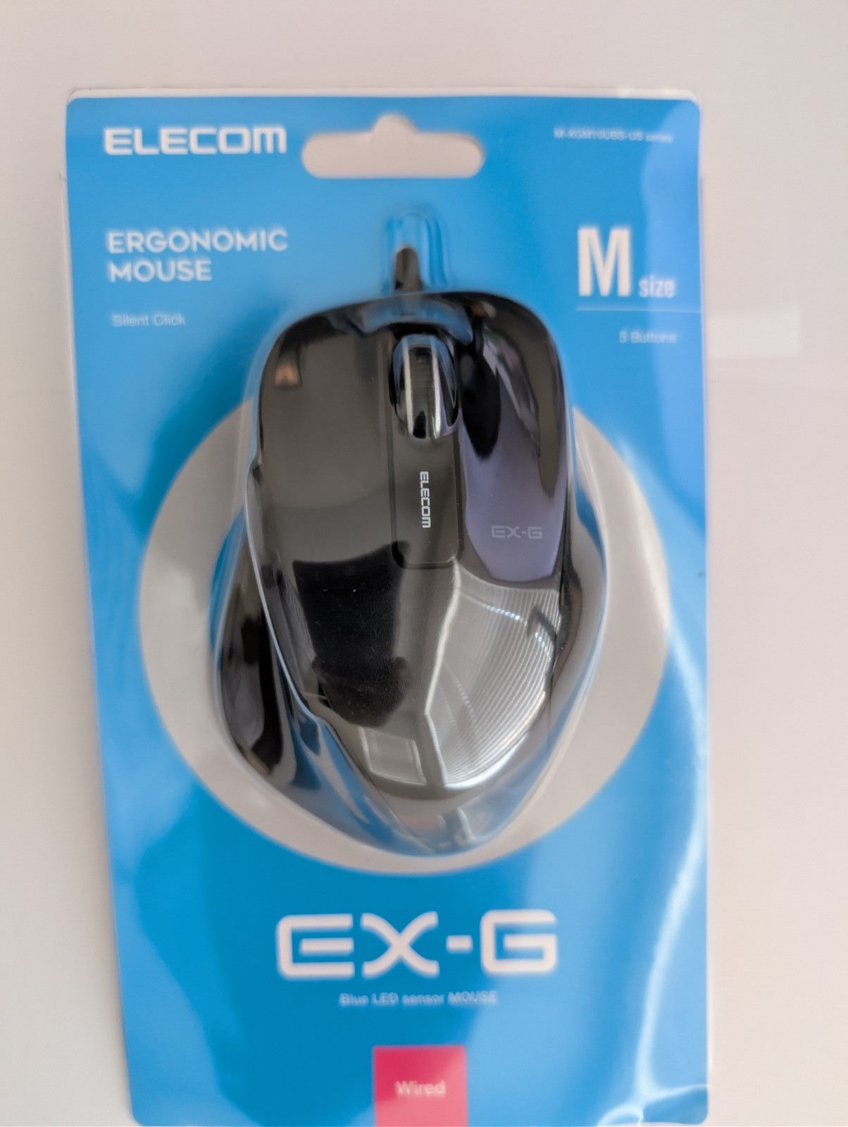 ELECOM Wired USB Optical Mouse Ergonomic Computer Mouse PC Mac Laptop