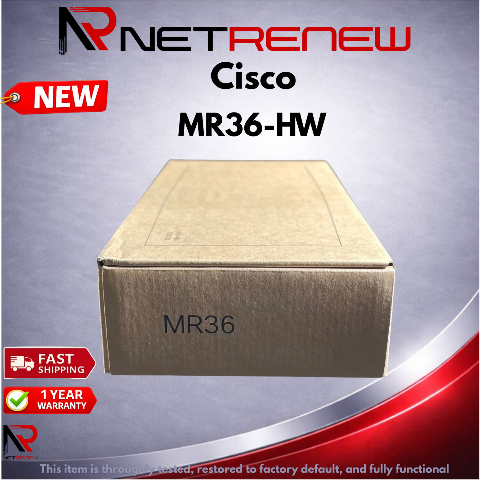 NEW Unclaimed Cisco Meraki MR36-HW Wi-Fi 6 Indoor Wireless Access Point