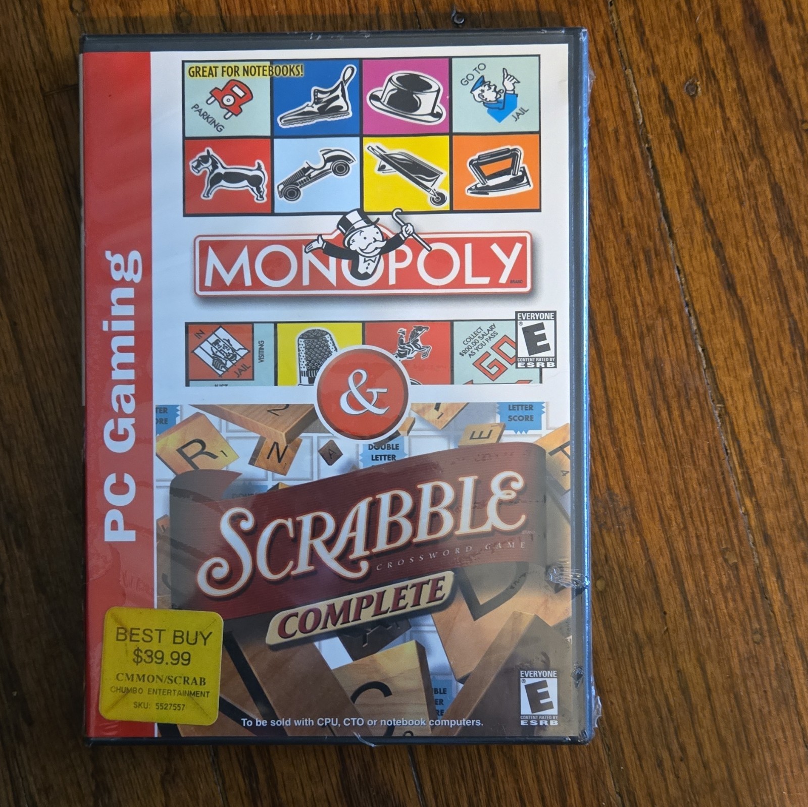 Atari Monopoly & Scrabble Complete PC Board Game Software CD for Windows