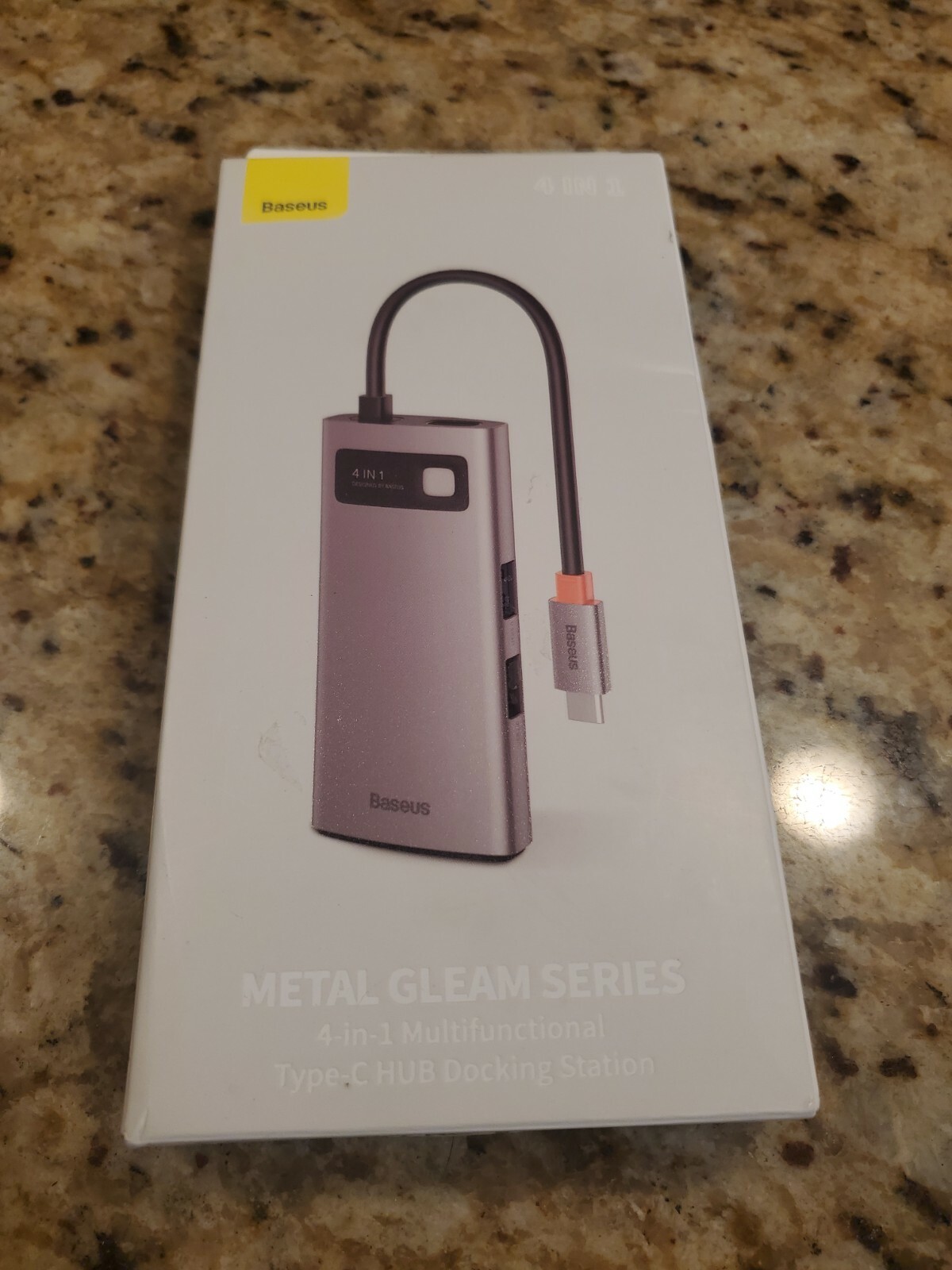 Baseus 4 In 1 Type C Hub Docking Station Metal Gleam Series