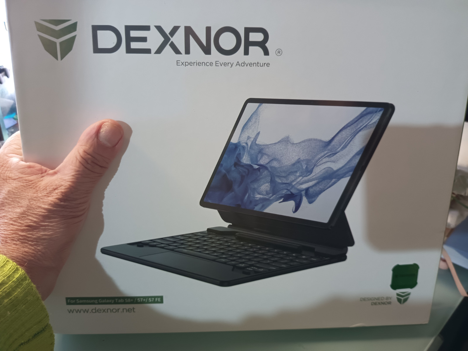DEXNOR Keyboard Case for Samsung Galaxy Tab S8+/S7+/S7 FE