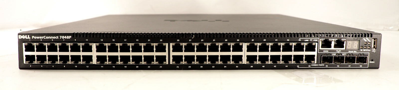 Dell PowerConnect 7WCFK 7048P PoE  48-Port Managed Switch no rack ears