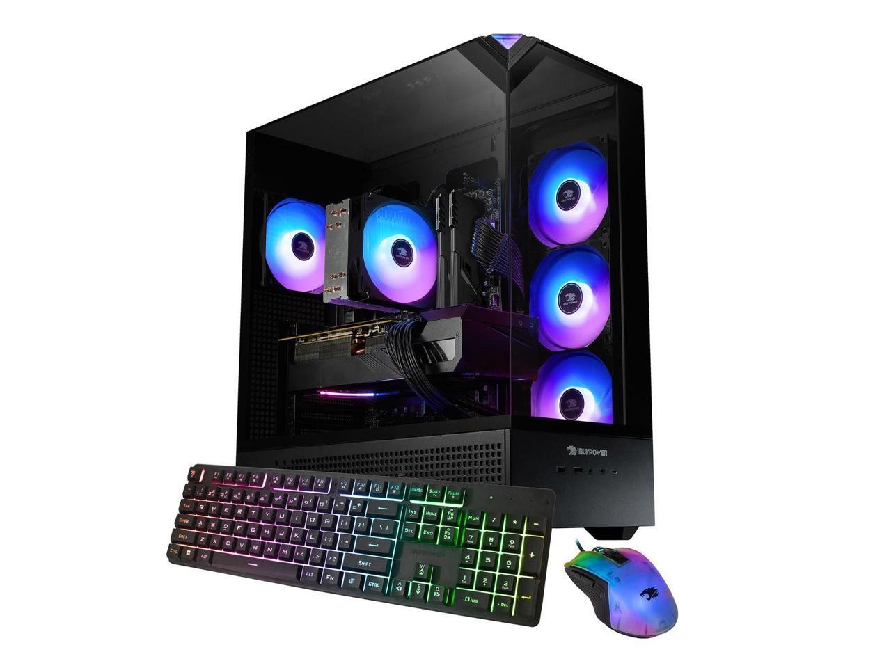 iBUYPOWER Element Gaming PC Desktop Computer Intel Core Ultra 7 265F CPU, NVIDIA