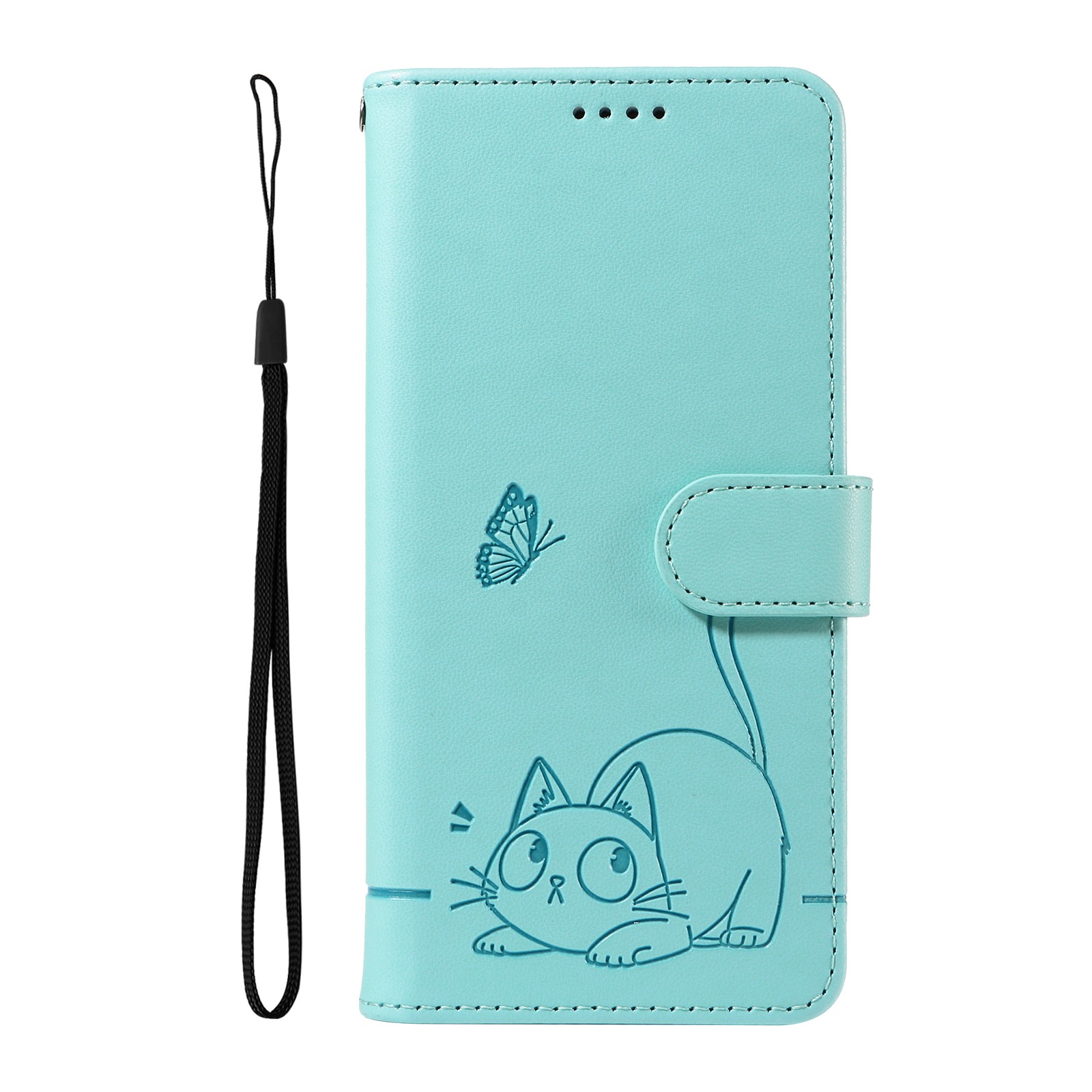 Cat Butterfly Wallet Cover Case For Xiaomi Redmi A5 Note 15 13 14 Pro POCO X7 X8