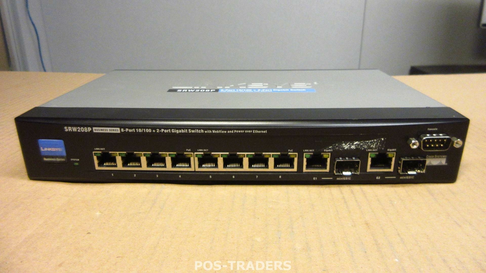 Cisco SRW208P 8-Port 10/100 + 2x SFP Ports Switch WebView and PoE EXCL PSU & RM