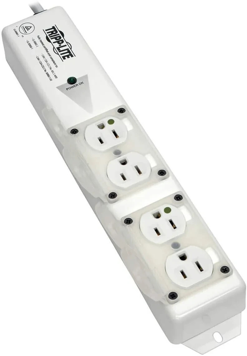 Tripp Lite PS-415-HGULTRA Hospital Medical Grade Power Strip 4 Outlets 12A