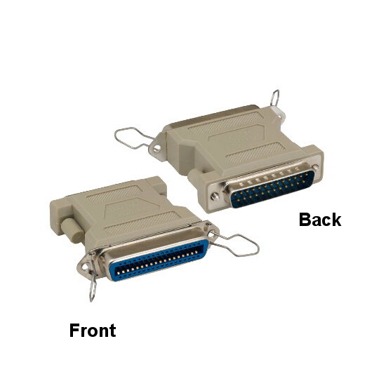 10PCS DB25 Male to CN36 Female Parallel Printer Adapter Convert Molded Shielded