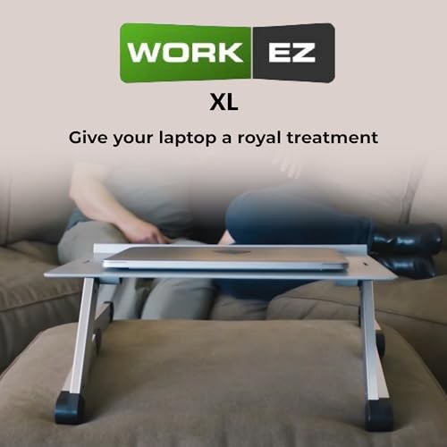 UNCAGED ERGONOMICS WORKEZ BEST ADJUSTABLE LAPTOP STAND XL 18" x 11" - BLACK