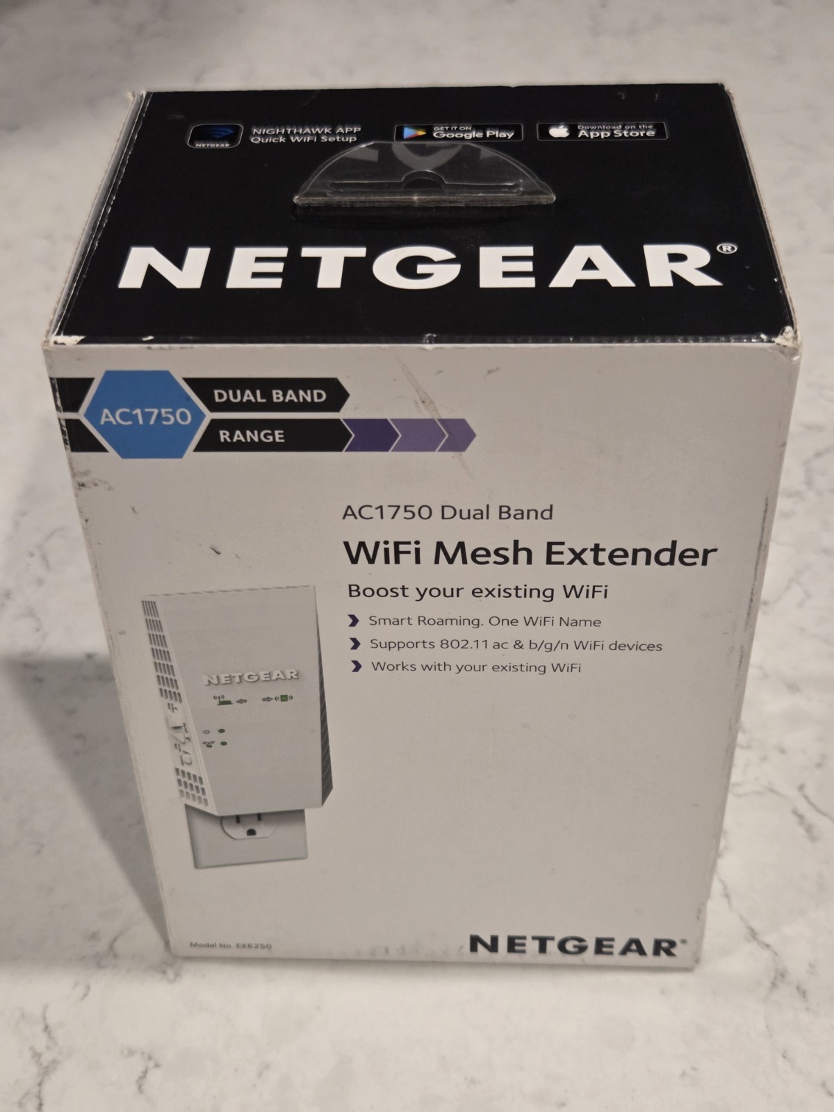 NETGEAR - AC1750 (EX6250)  Dual-Band Wi-Fi Mesh Range Extender - New - Internet