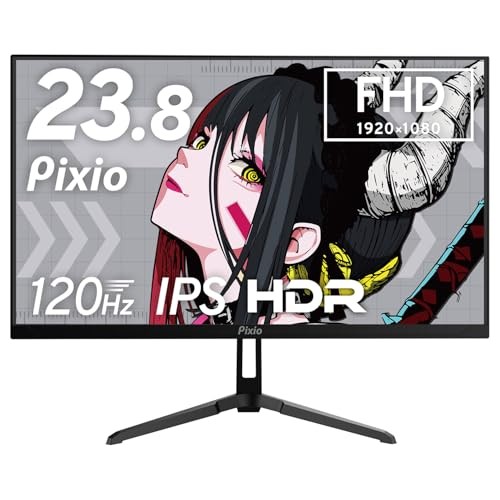 Pixio PX246 Wave 23.8 inch Gaming Monitor FHD 120Hz IPS 4ms Black R87242800