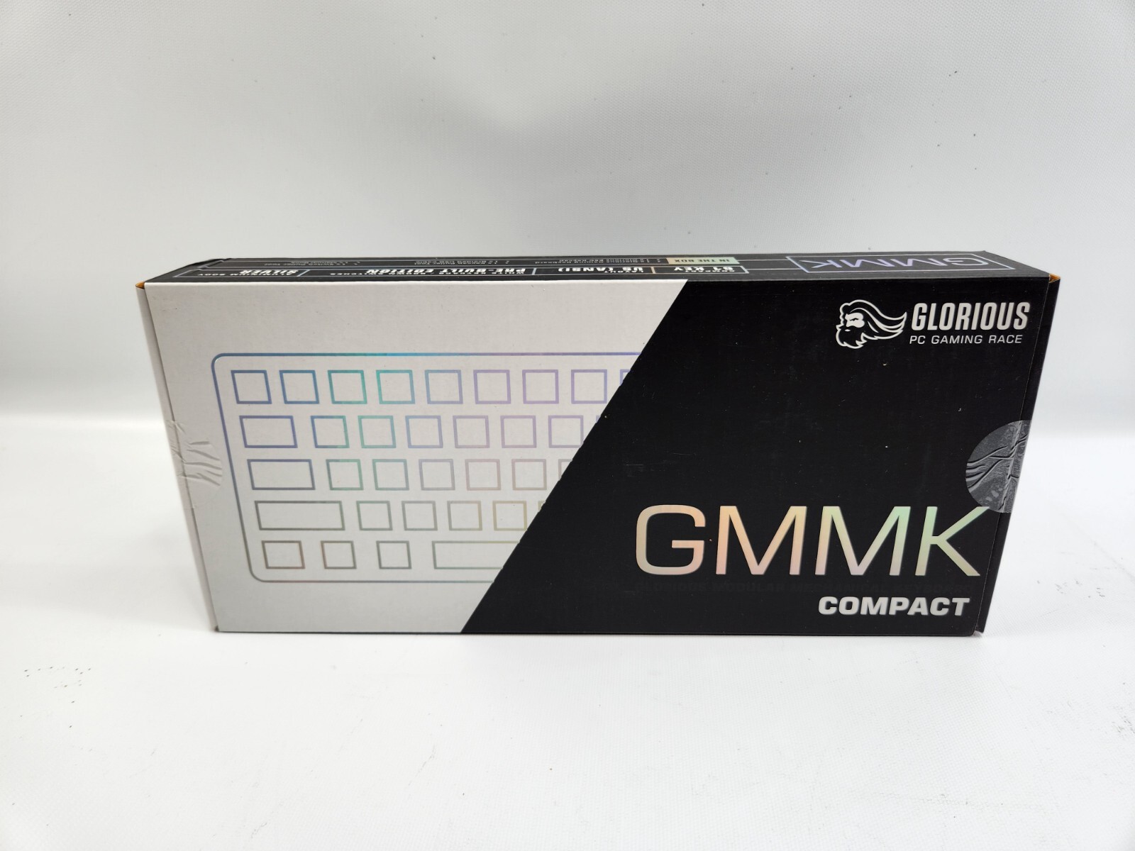 GMMK Compact Prebuilt Keyboard White Brown Glorious Prebuilt US ANSI 61 Key