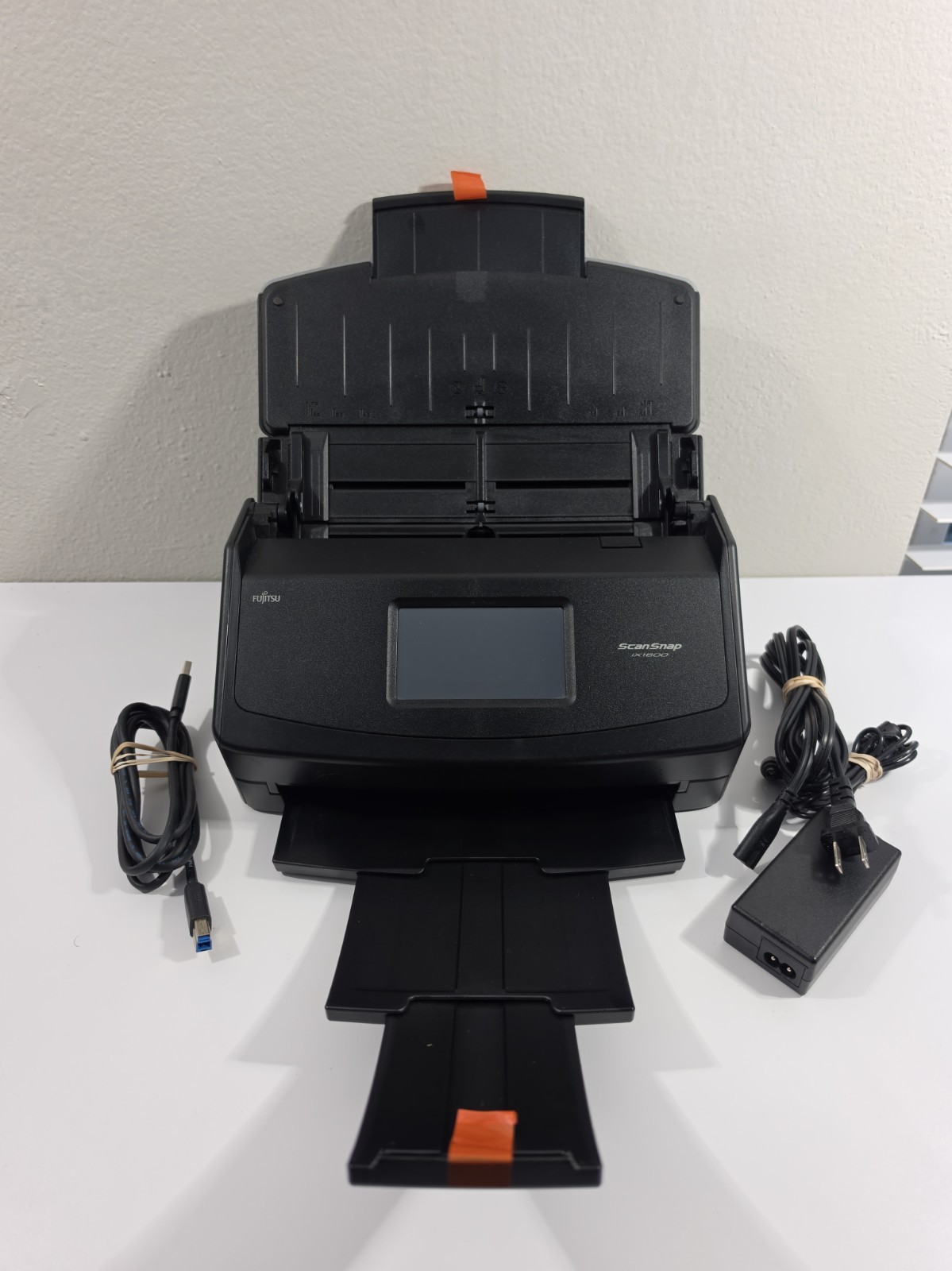 ScanSnap ix1600 Color Wifi Scanner  Fujitsu PS, USB 3.0 Cable Low Scan Count