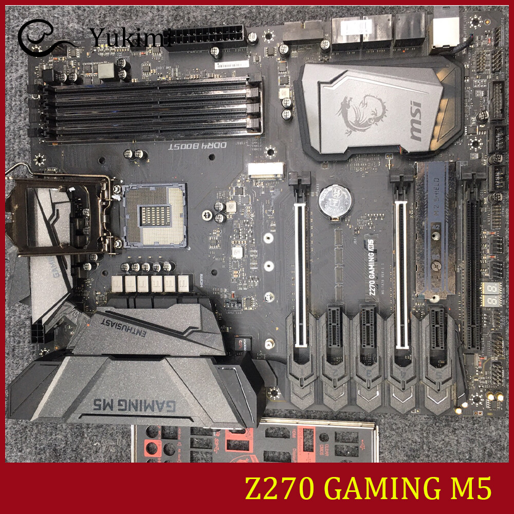 FOR MSI Z270 GAMING M5 LGA 1151 DDR4*4 HDMI 64GB ATX Ｍotherboard Test OK
