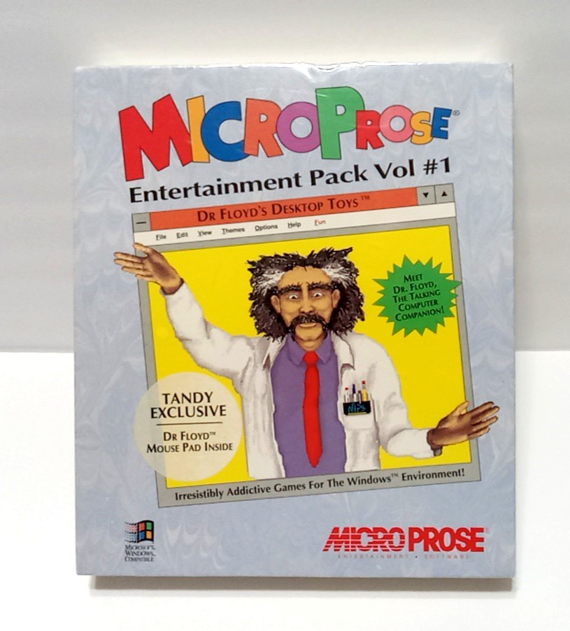 🌟SEALED 💥  RARE  1993 MICRO PROSE Entertainment Pack #1 Dr Floyd’s Desktop