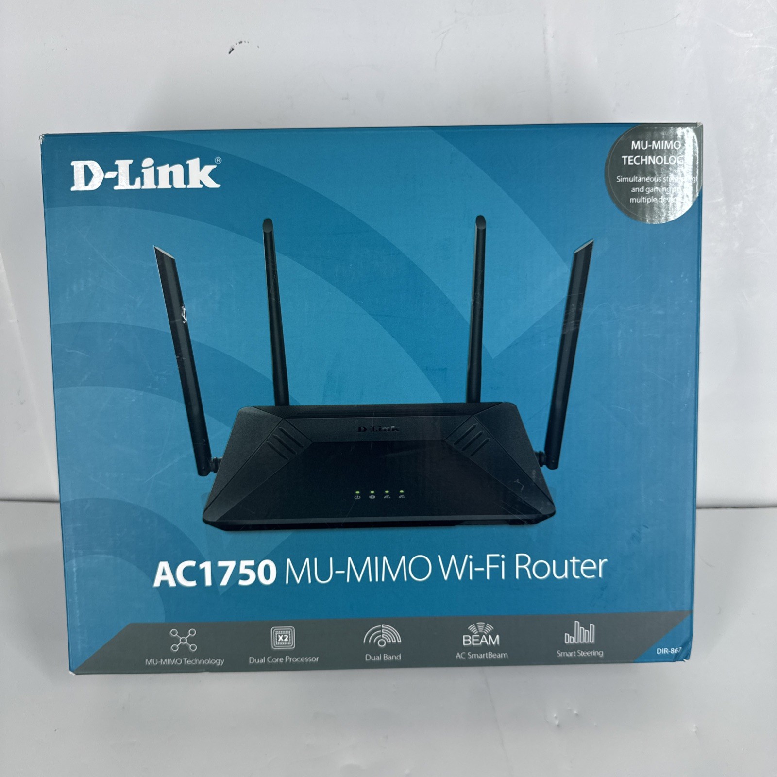 D-Link WiFi Router AC1750 Dual Band Gigabit Streaming & Gaming DIR-867 MU-MIMO
