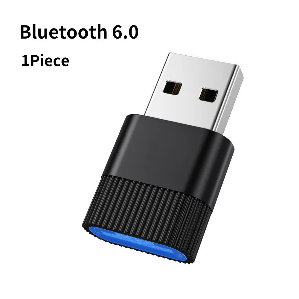 Bluetooth 6.0 USB Adapter Dongle for PC Mouse Keyboard Headset
