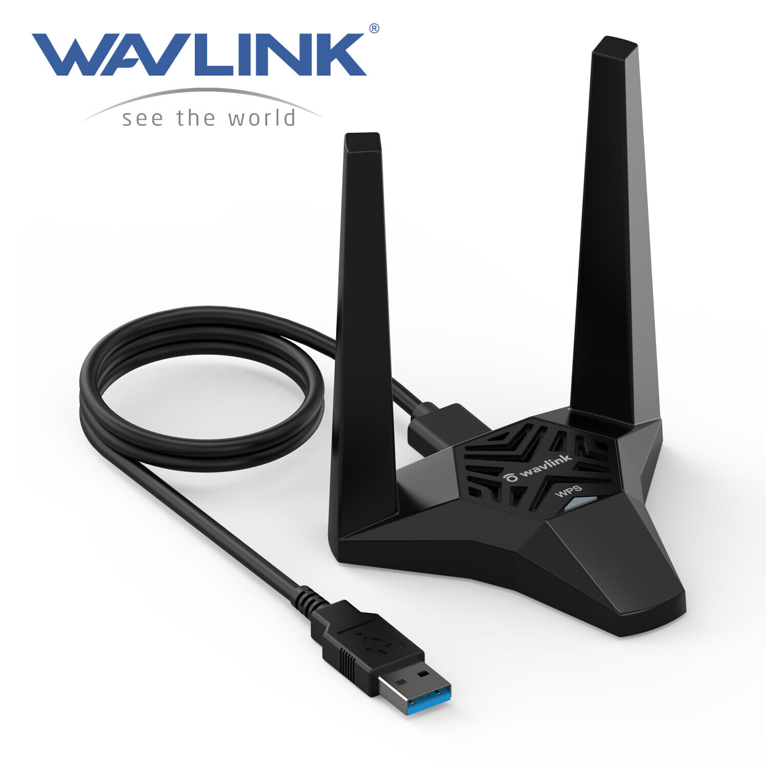 Wavlink 1300Mbps USB3.0 Wireless WiFi Adapter Dongle DualBand 2.4G 5G PC Desktop