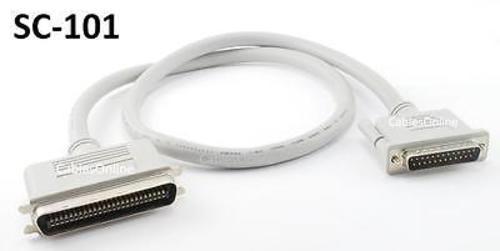 3ft DB25 25-Pin Male to CN50 50-Pin Male SCSI Cable