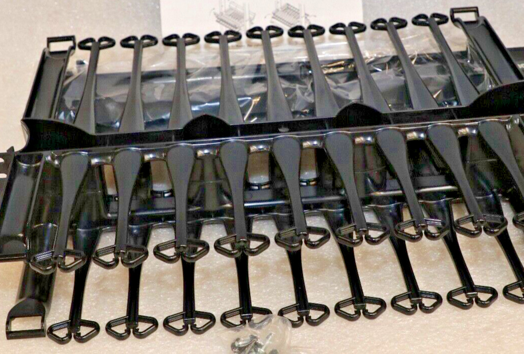 Black Box ECMH2UD Horizontal IT Rackmount Cable Manager 2U 19" Black - Fast Ship