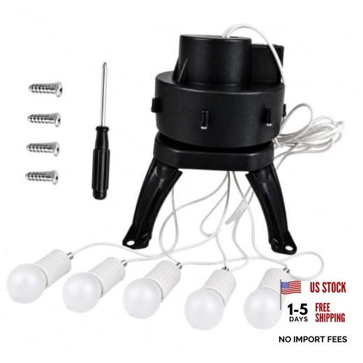 Inflatable Fan Replacement with 5 Lights & Base Black 85W