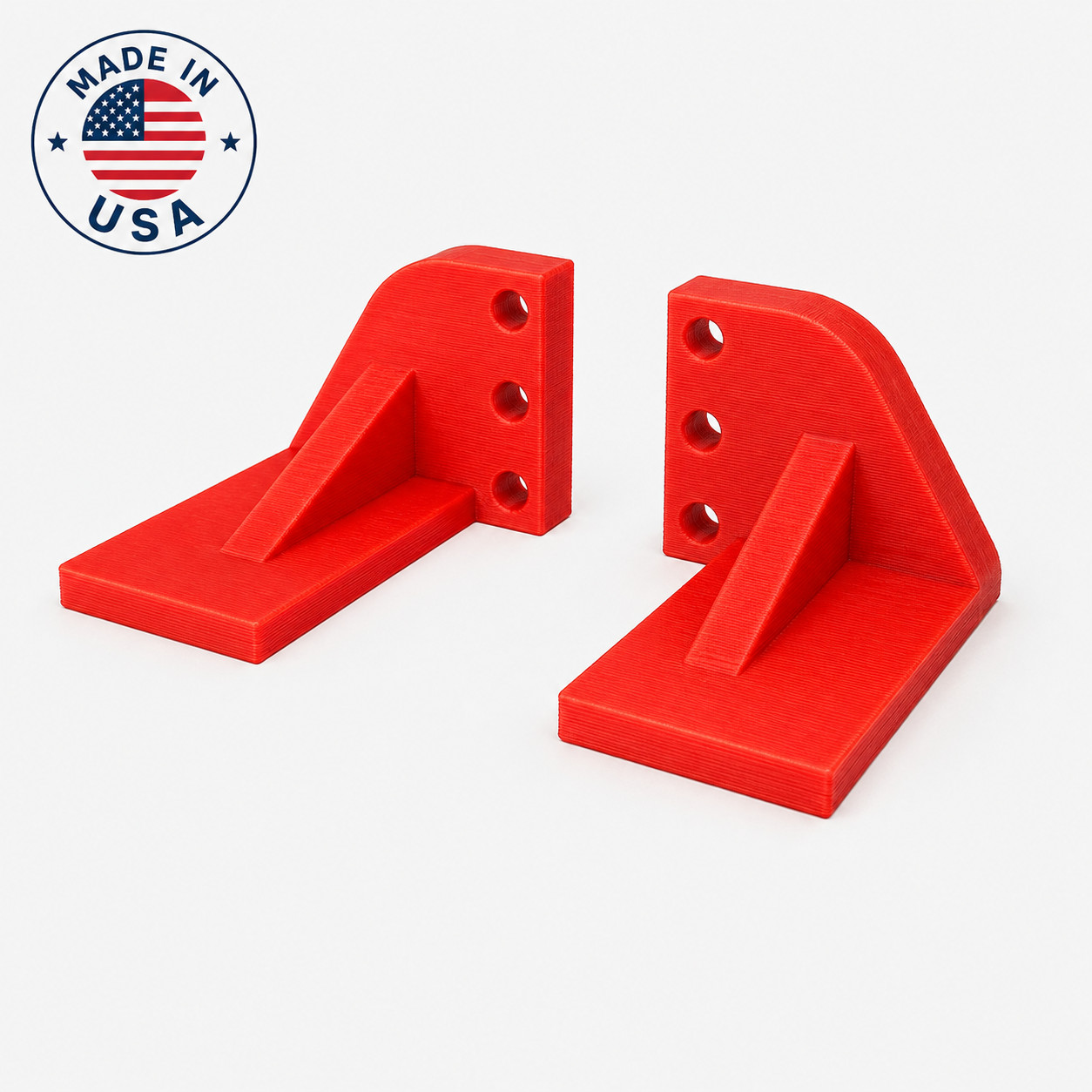 1U Server Rack Support Bracket 4-Pack 10 Inch Mini Rack 3D Printed USA