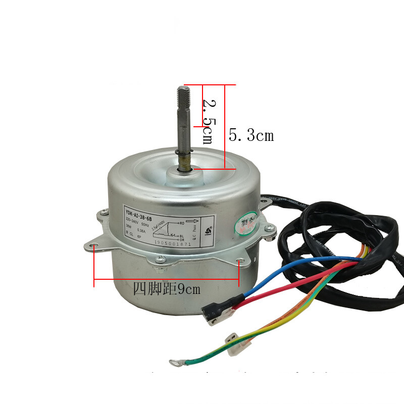1PC Fits for Air Conditioning YDK38-6B YDK-35-6A H Indoor Fan Motor 35W Reverse
