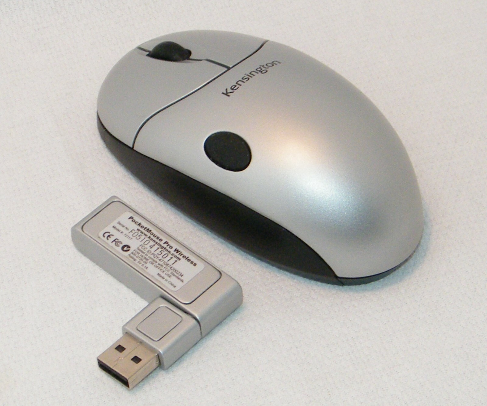 Kensington K72117 PocketMouse Pro Wireless Standard Optical Mouse & Receiver