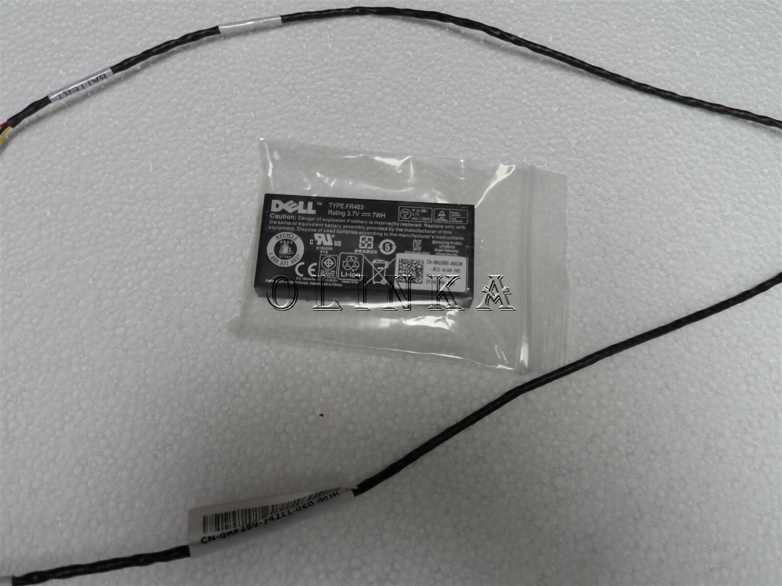 BATTERY CABLE PERC6I  H700 HARDWARE RAID DELL POWEREDGE T610 SERVER NU209