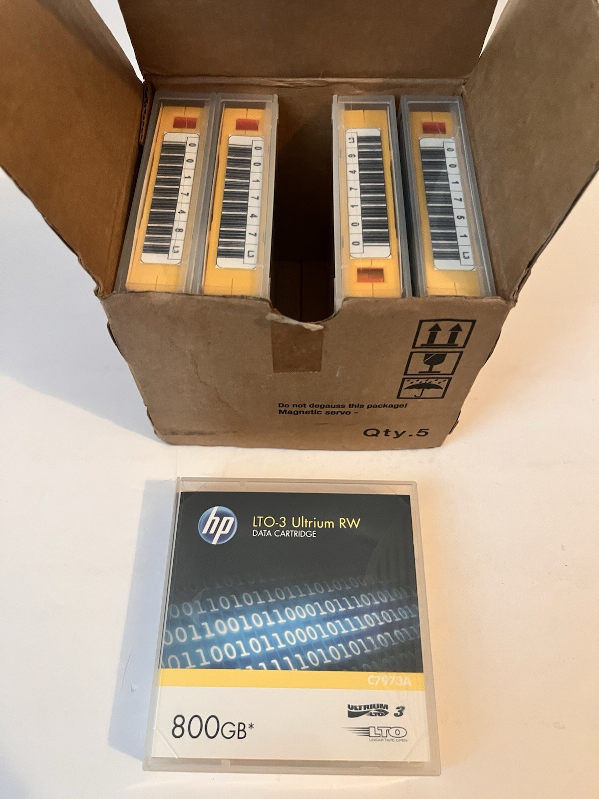 HP LTO3 Tape C7973A ( 5 PACK ) Ultrium Storage Data Cartridge 800 GB