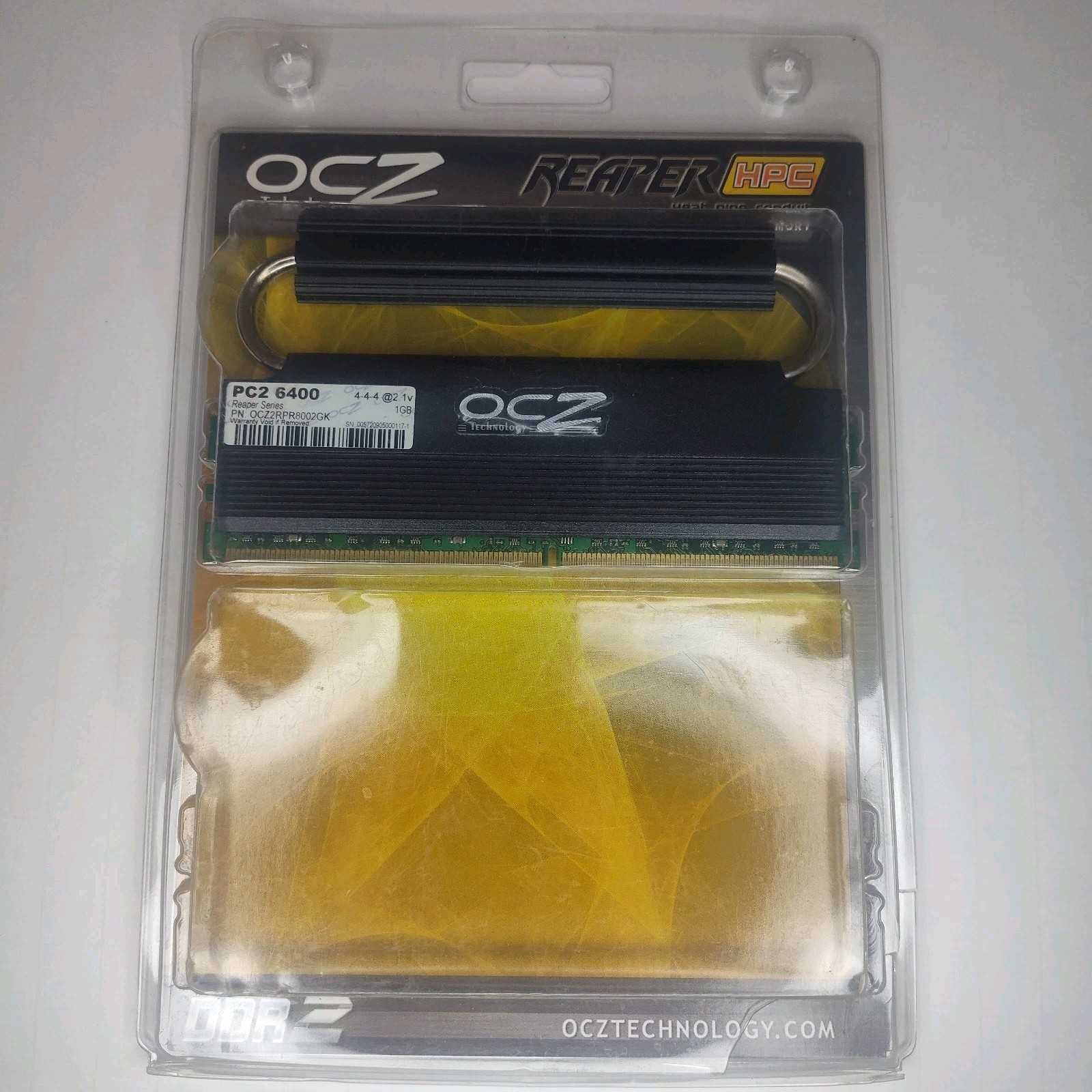 OCZ Reaper Series 1GB Stick x 1 PC2-6400 Desktop DIMM DDR2 In Box Stick Missing 