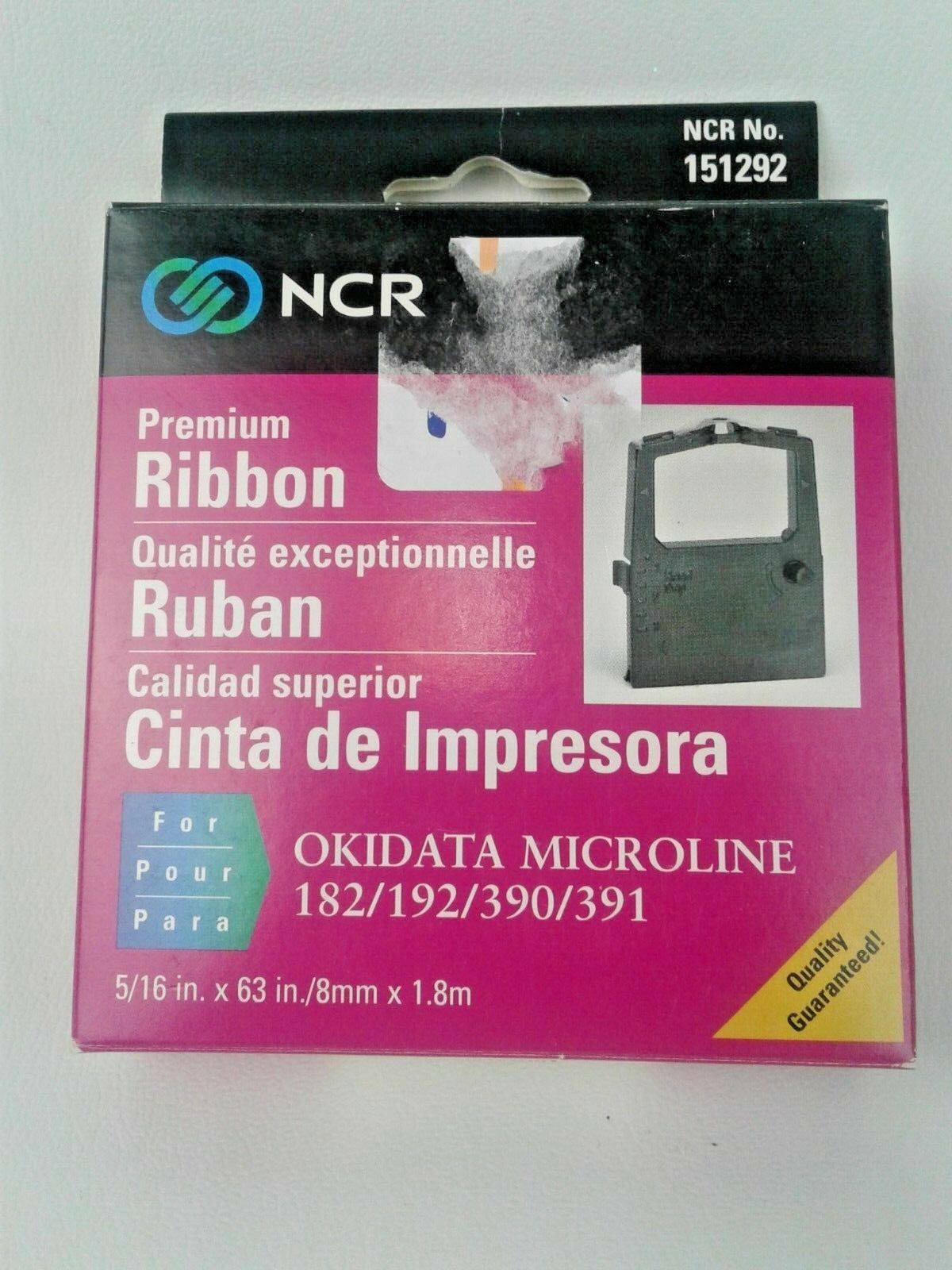 NCR Premium Ribbon for Okidate Microline 182/192/390/391 - NEW