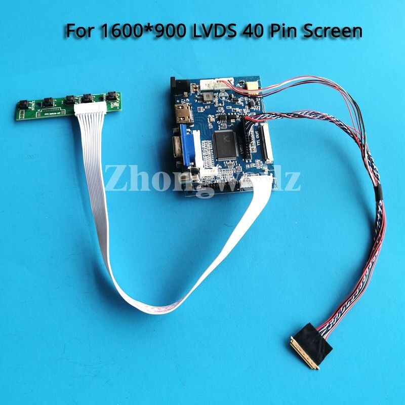 For LP173WD1-TLA1/TLB2 LVDS 40 Pin 1600x900 Screen VGA AV HDMI LED Driver Board