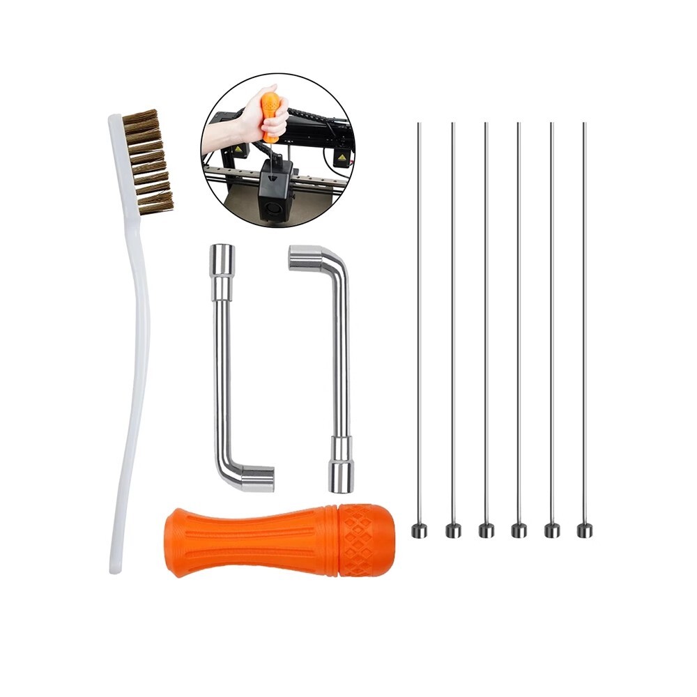 3D Printer Cleaning Tool Kit for M6 M7 E3D MK8 /Creality K1/K1C/K1 Max/Ender3 V3