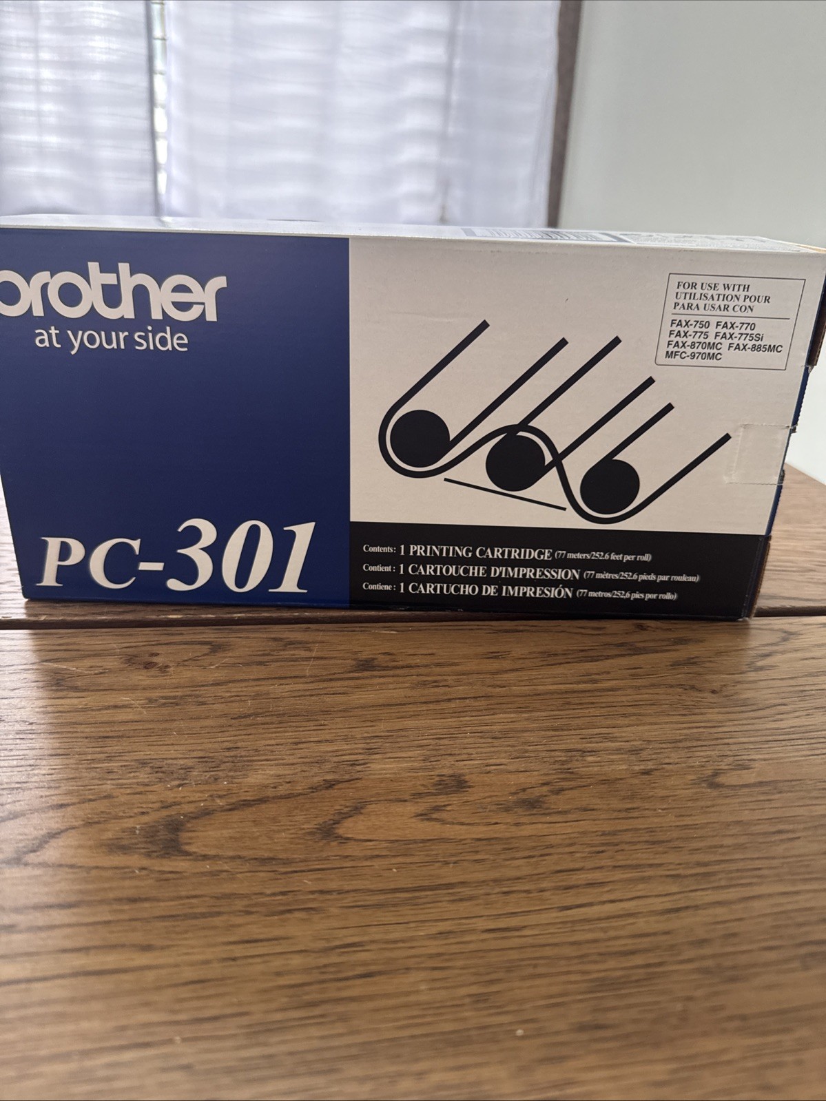 Brother PC-301 Thermal Transfer Printing Cartridge - Black (1 Pack)