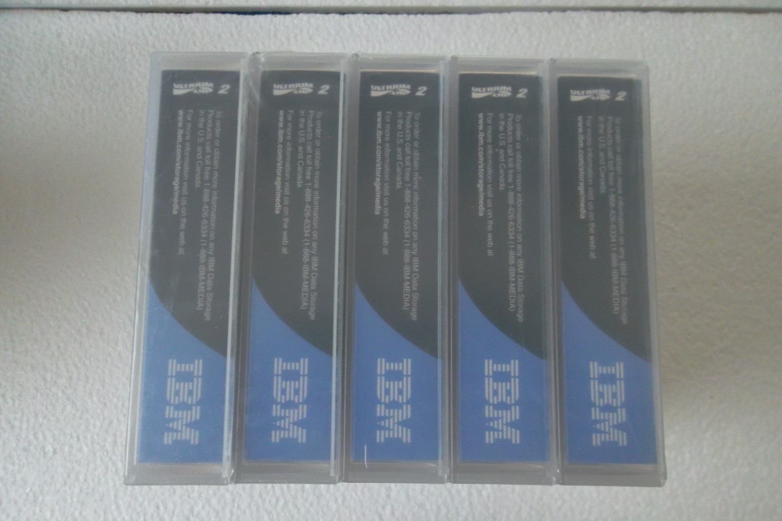 IBM LTO Ultrium-2 Data Cartridge Tape (Qty=5) Hi-Capacity 200/400GB 08L9870 NEW