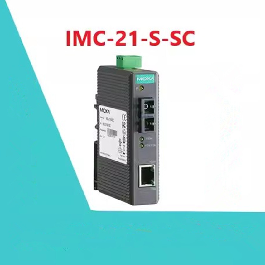1pcs MOXA IMC-21-S-SC Single-mode Industrial Grade Photoelectric Converter