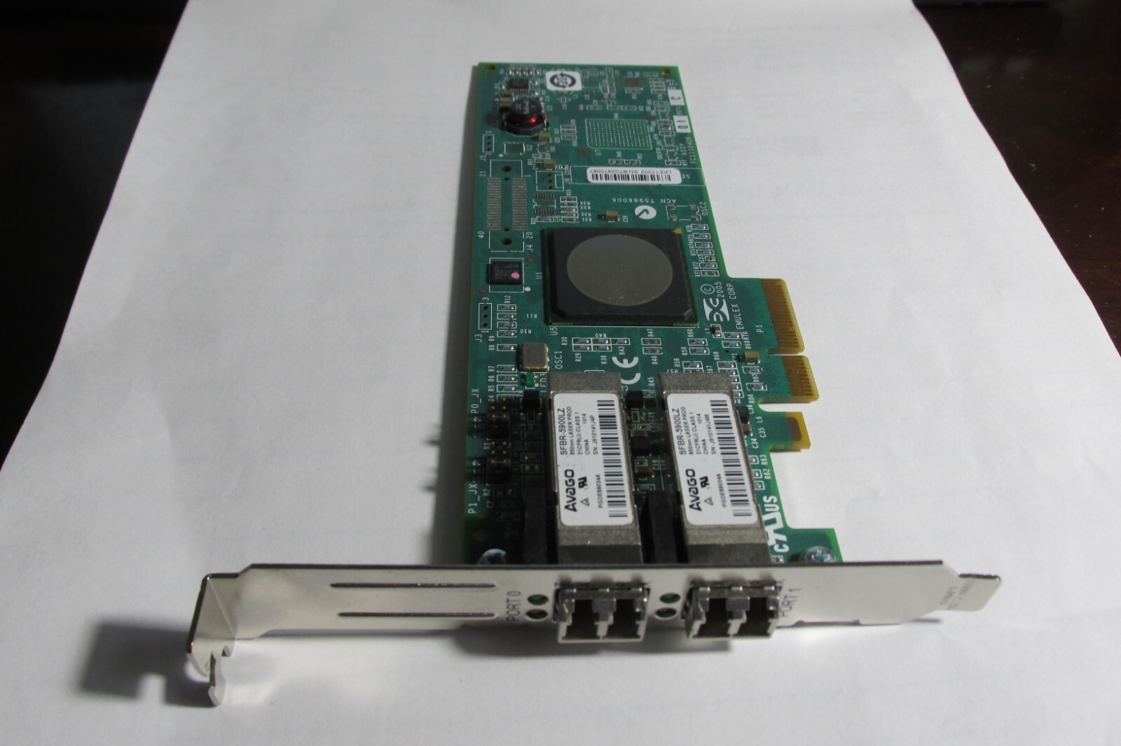 HP Emulex LPE11002 4Gb HBA FC PCI-e Dual Port Fiber Card Dell KN139