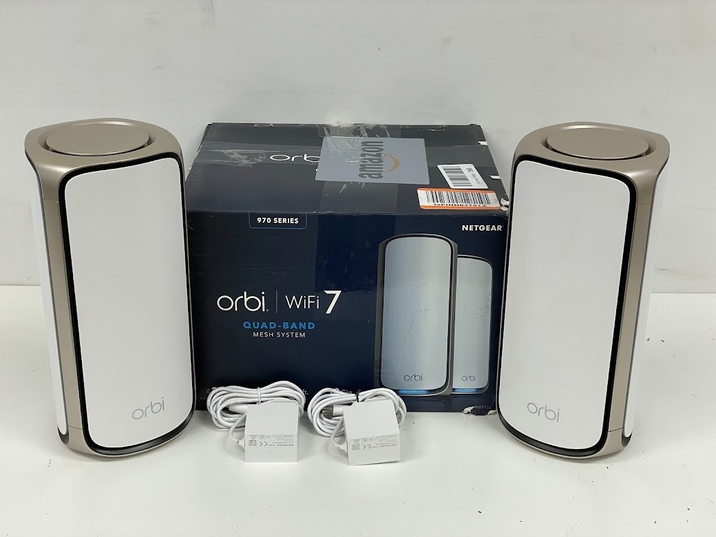 NETGEAR Orbi 970 Series Quad-Band WiFi 7 Mesh Network System (RBE972S)