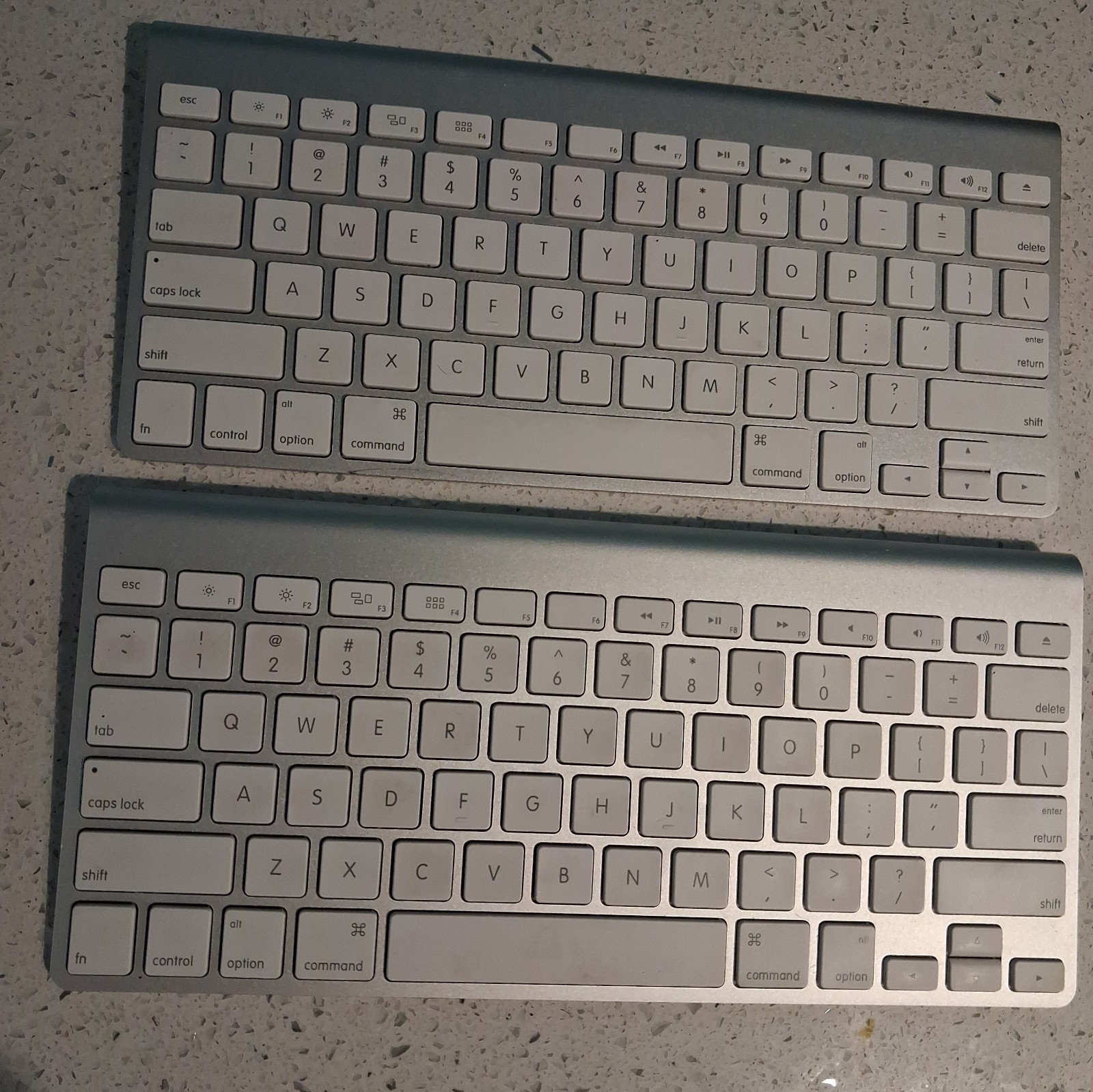 Lot Of 2 - Genuine Apple A1314 Bluetooth Wireless Keyboard for iMac