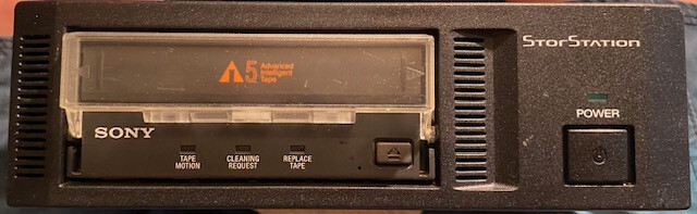 USED-TESTED-SONY SDX-D1100 EXTERNAL AIT-5 SCSI TAPE DRIVE W/TERMINATOR, PWRCABLE