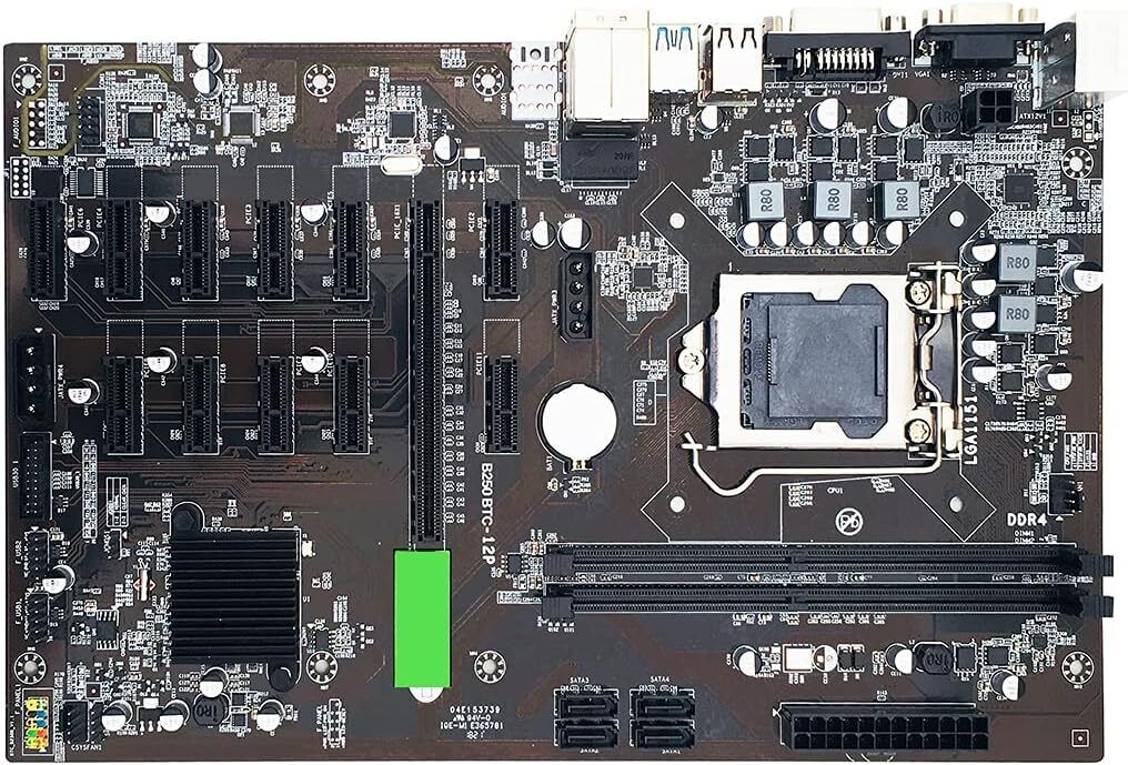 Techinal B250 BTC-12P Intel LGA 1151 Intel B250 ATX Desktop Motherboard A