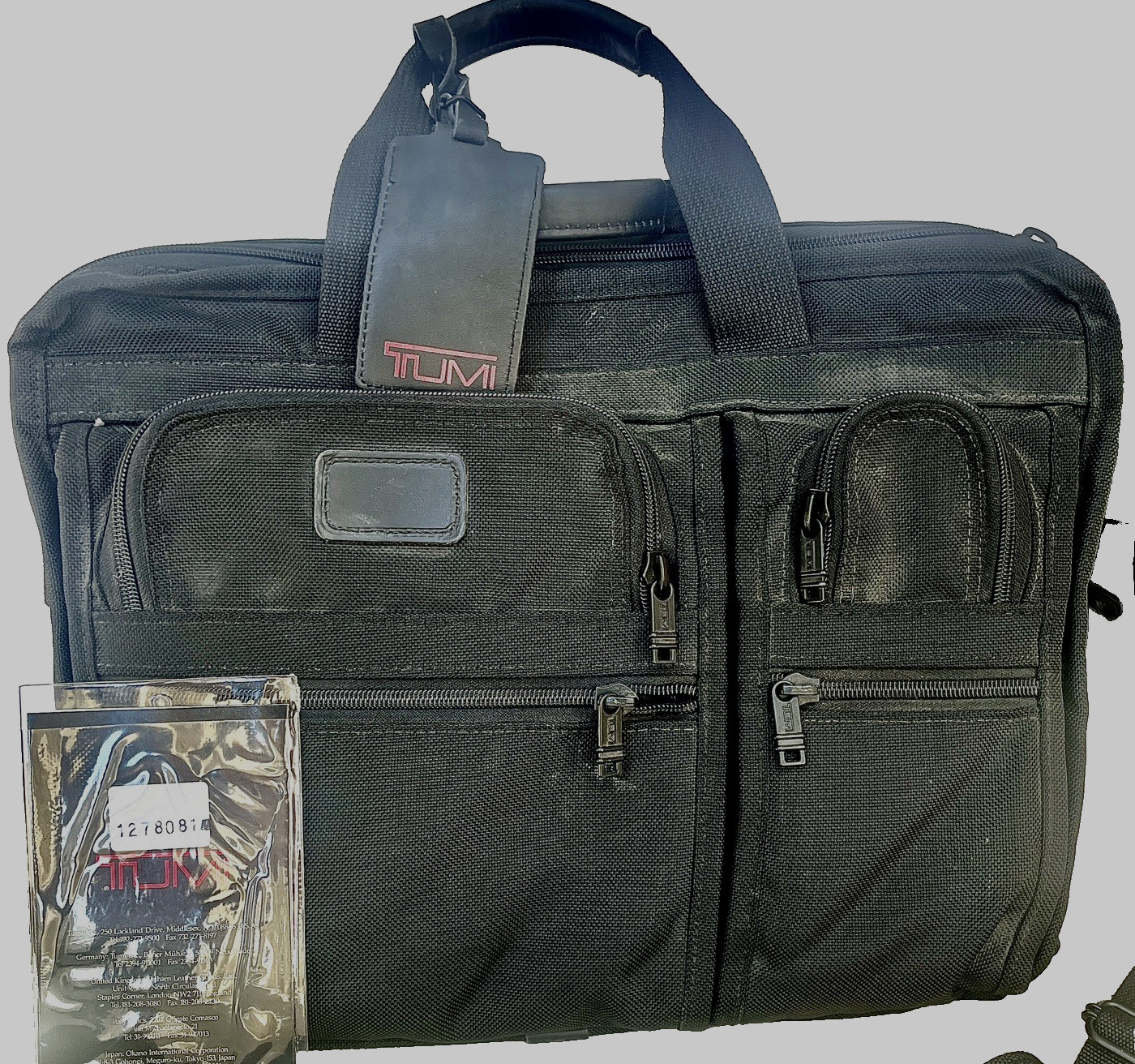 TUMI Expandable Organizer Laptop Brief Briefcase Bag 26041D4 Ballistic Nylon 10