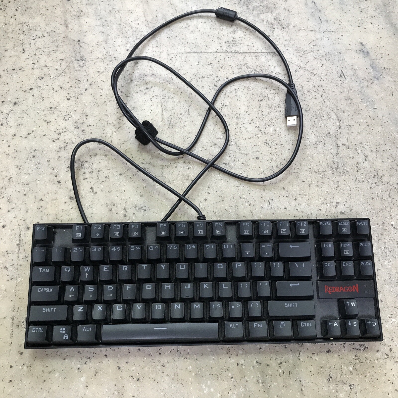 Redragon K552-BA-1 LED Red & Black Backlit Mechanical Gaming Keyboard Wired Work