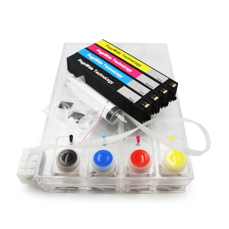 High quality Empty 913 CISS With Chips For HP PageWid 352/377 printer