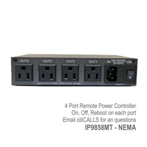 Aviosys IP9858MT PRO 9858 4 Port Web Power Switch w AutoPing IOS Android DLI-